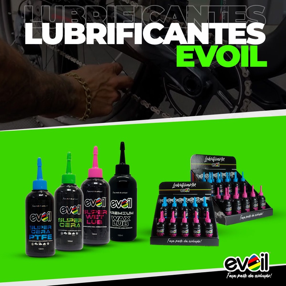 Lubrificação de corrente de bike Evoil